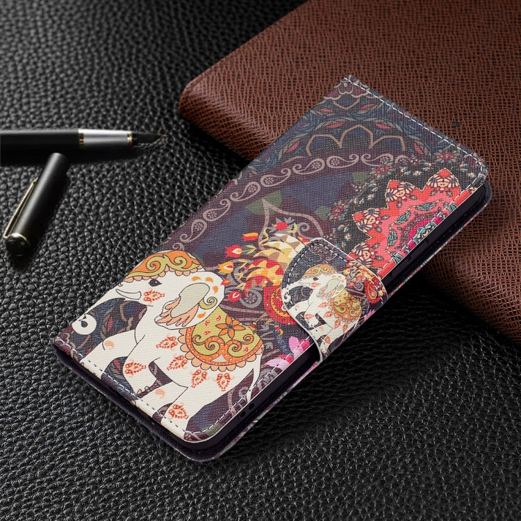 For Samsung Galaxy S22+ 5G Colored Drawing Pattern Horizontal Flip Phone Leather Case with Holder & Card Slots & Wallet