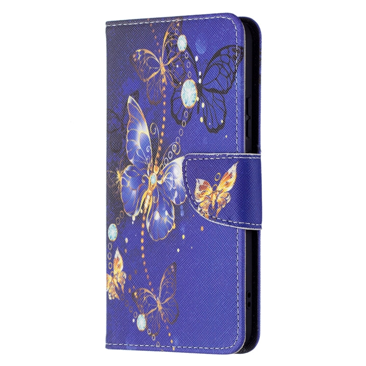 For Samsung Galaxy S22+ 5G Colored Drawing Pattern Horizontal Flip Phone Leather Case with Holder & Card Slots & Wallet