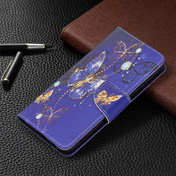 For Samsung Galaxy S22+ 5G Colored Drawing Pattern Horizontal Flip Phone Leather Case with Holder & Card Slots & Wallet