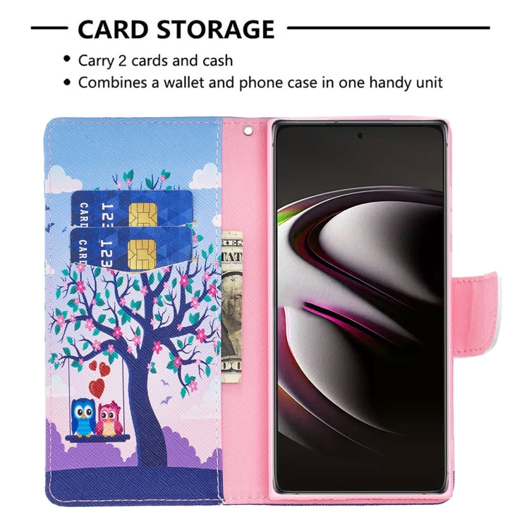 For Samsung Galaxy S22 Ultra 5G Colored Drawing Pattern Horizontal Flip Phone Leather Case with Holder & Card Slots & Wallet