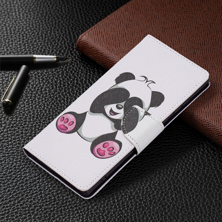 For Samsung Galaxy S22 Ultra 5G Colored Drawing Pattern Horizontal Flip Phone Leather Case with Holder & Card Slots & Wallet