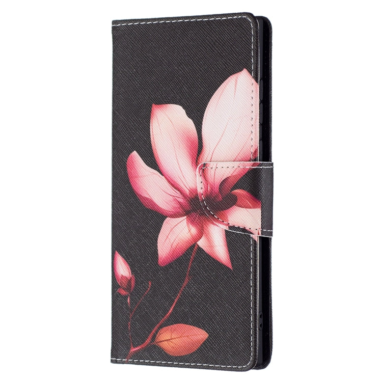 For Samsung Galaxy S22 Ultra 5G Colored Drawing Pattern Horizontal Flip Phone Leather Case with Holder & Card Slots & Wallet