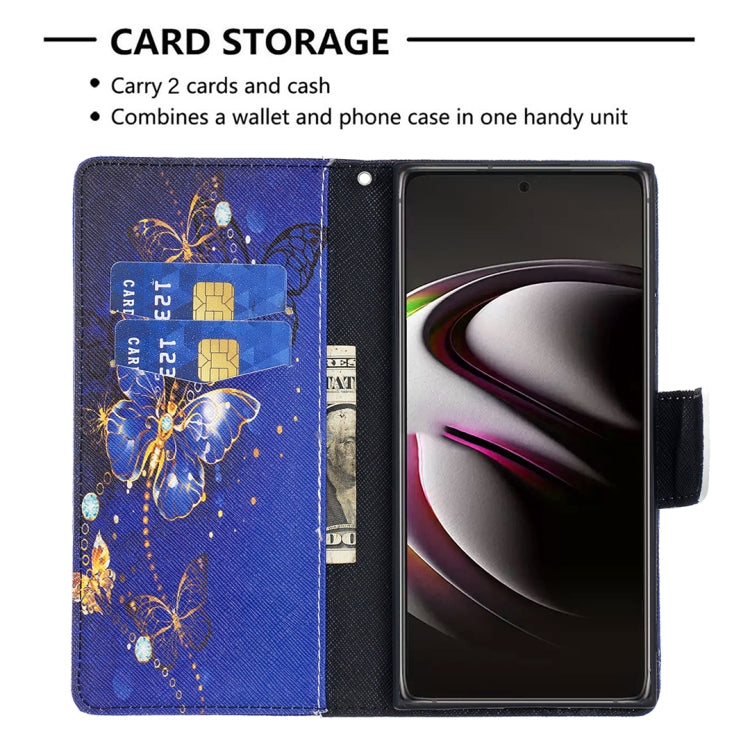 For Samsung Galaxy S22 Ultra 5G Colored Drawing Pattern Horizontal Flip Phone Leather Case with Holder & Card Slots & Wallet