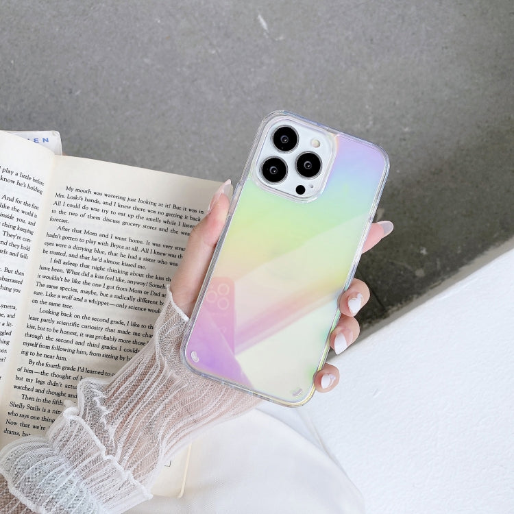 For iPhone 13 mini 2 in 1 TPU + PC Colorful Plating Phone Case