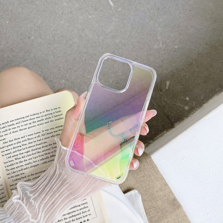 For iPhone 13 Pro 2 in 1 TPU + PC Colorful Plating Phone Case