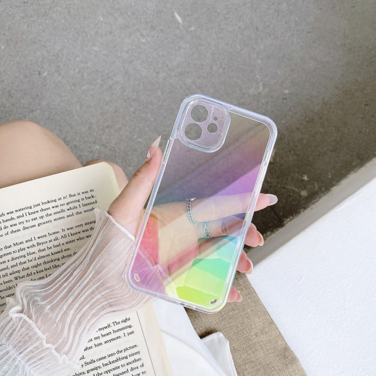 For iPhone 12 Pro Max 2 in 1 TPU + PC Colorful Plating Phone Case