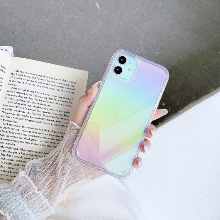 For iPhone 12 Pro Max 2 in 1 TPU + PC Colorful Plating Phone Case