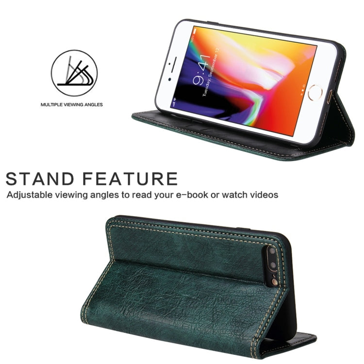 For iPhone 7 / 8 Retro Tree Bark Texture PU Magnetic Horizontal Flip Leather Case with Holder & Card Slots & Wallet