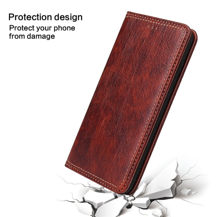 For iPhone 7 Plus / 8 Plus Retro Tree Bark Texture PU Magnetic Horizontal Flip Leather Case with Holder & Card Slots & Wallet