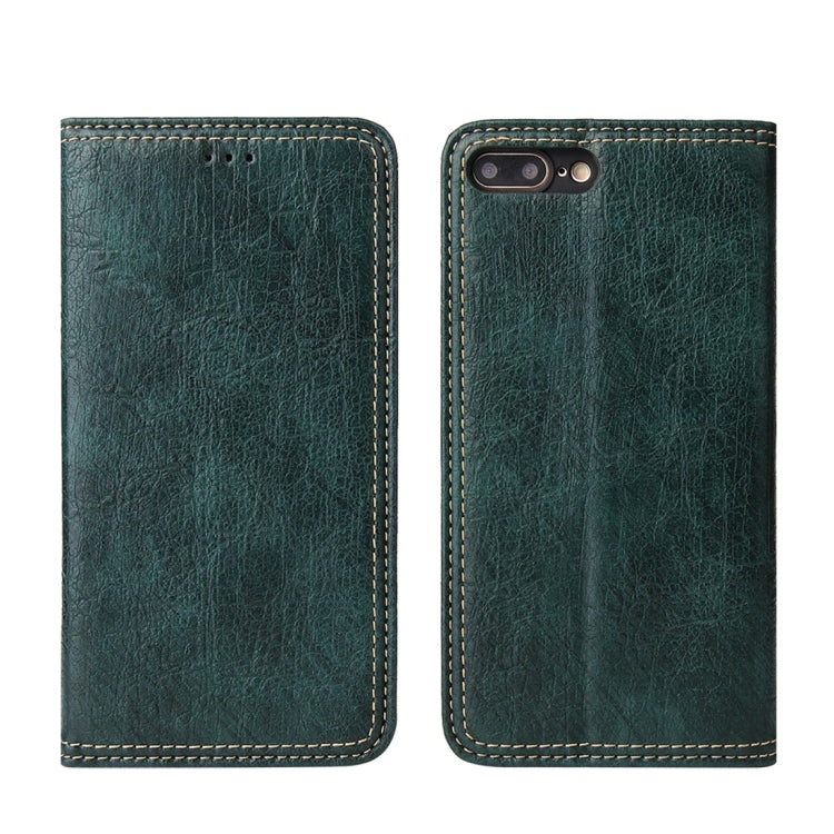 For iPhone 7 Plus / 8 Plus Retro Tree Bark Texture PU Magnetic Horizontal Flip Leather Case with Holder & Card Slots & Wallet