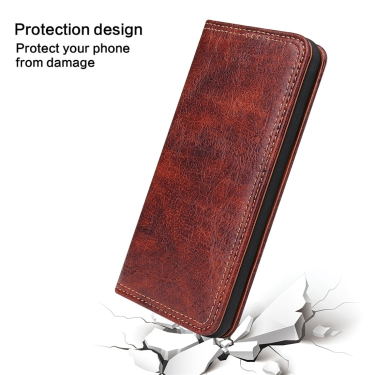 For iPhone 11 Pro Retro Tree Bark Texture PU Magnetic Horizontal Flip Leather Case with Holder & Card Slots & Wallet