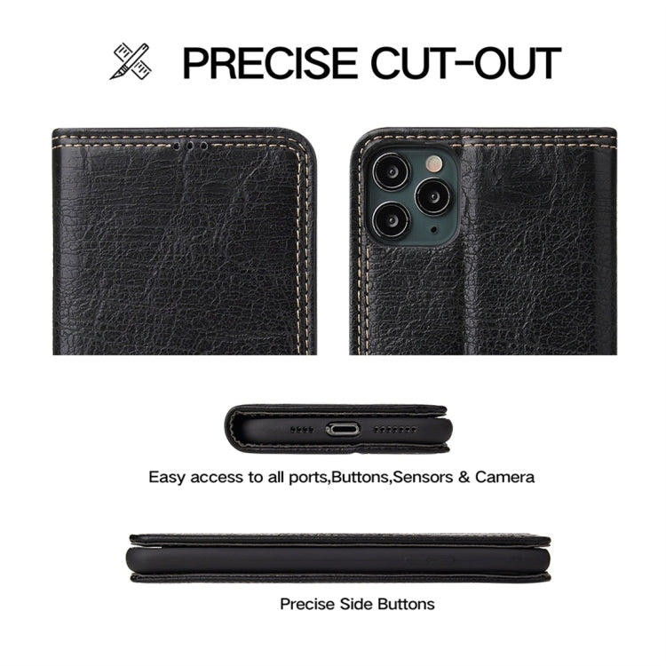 For iPhone 11 Retro Tree Bark Texture PU Magnetic Horizontal Flip Leather Case with Holder & Card Slots & Wallet