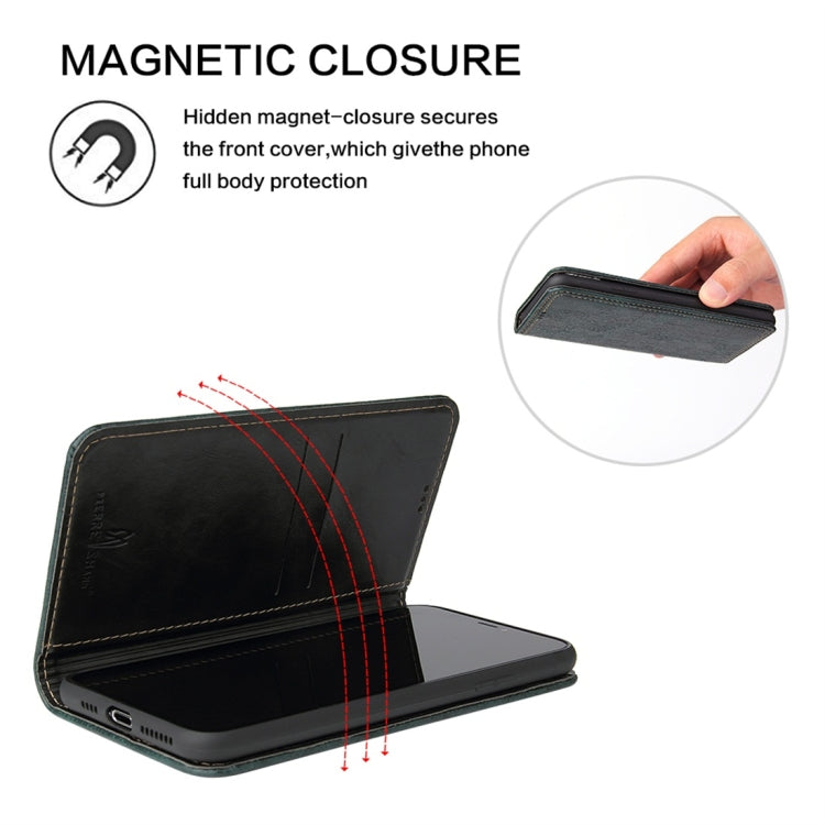 For iPhone 11 Retro Tree Bark Texture PU Magnetic Horizontal Flip Leather Case with Holder & Card Slots & Wallet