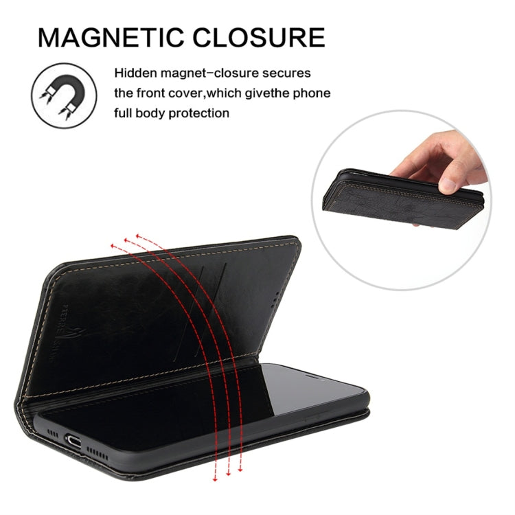 For iPhone 11 Pro Max Retro Tree Bark Texture PU Magnetic Horizontal Flip Leather Case with Holder & Card Slots & Wallet