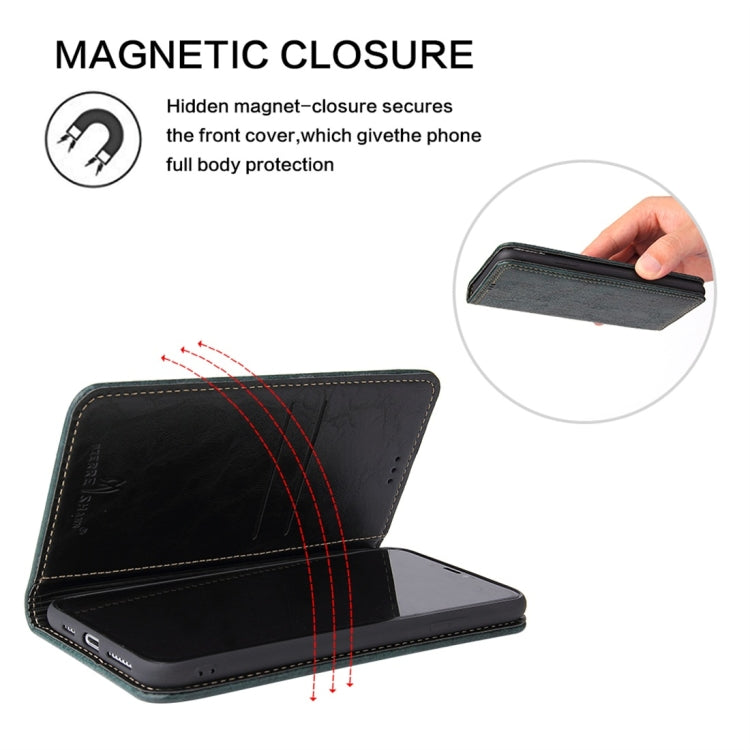For iPhone XR Retro Tree Bark Texture PU Magnetic Horizontal Flip Leather Case with Holder & Card Slots & Wallet
