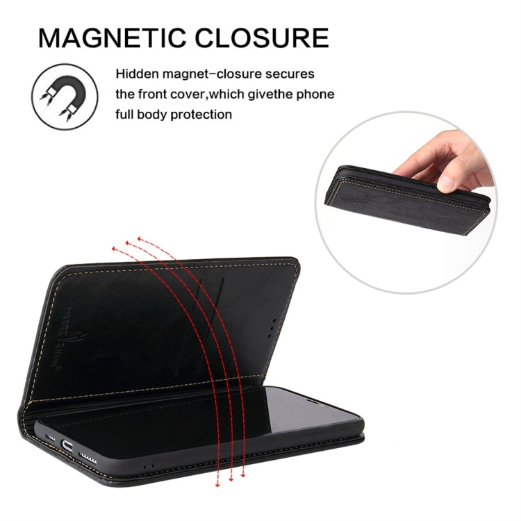 For iPhone XS Max Retro Tree Bark Texture PU Magnetic Horizontal Flip Leather Case with Holder & Card Slots & Wallet