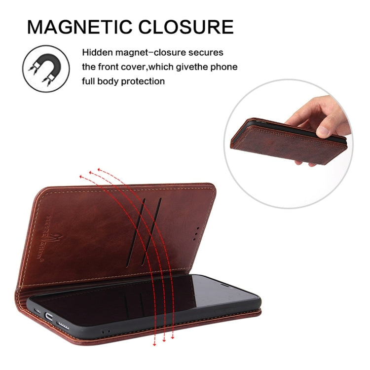 For iPhone XS Max Retro Tree Bark Texture PU Magnetic Horizontal Flip Leather Case with Holder & Card Slots & Wallet