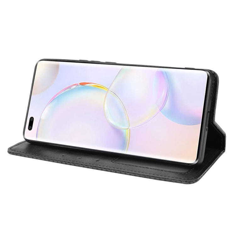 For Huawei nova 9 Pro / Honor 50 Pro Magnetic Buckle Retro Crazy Horse Texture Horizontal Flip Phone Leather Case with Holder & Card Slots & Photo Frame