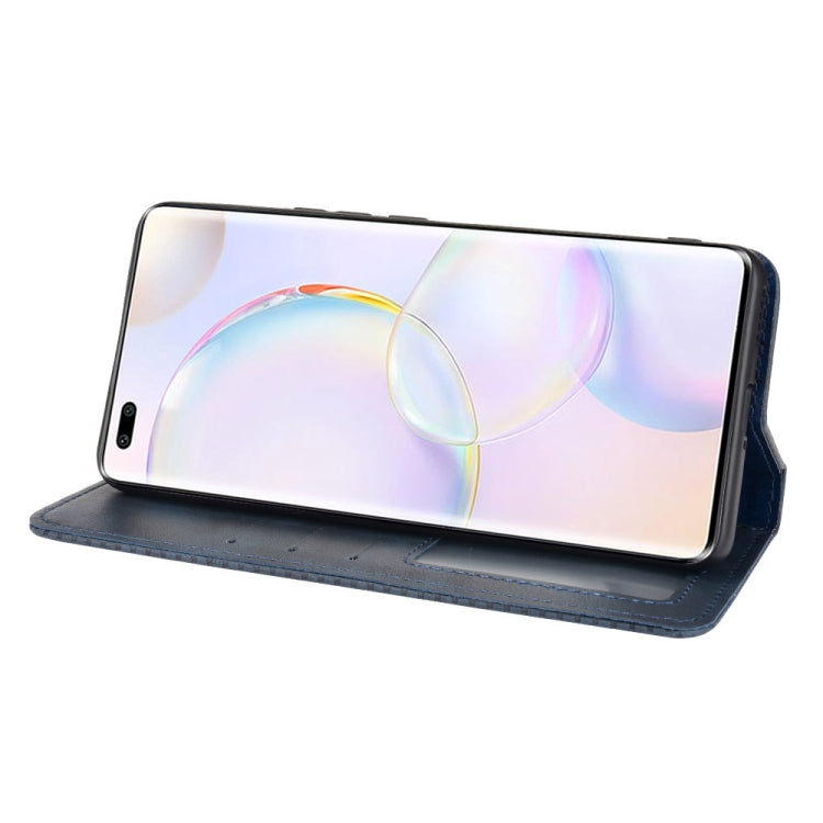 For Huawei nova 9 Pro / Honor 50 Pro Magnetic Buckle Retro Crazy Horse Texture Horizontal Flip Phone Leather Case with Holder & Card Slots & Photo Frame