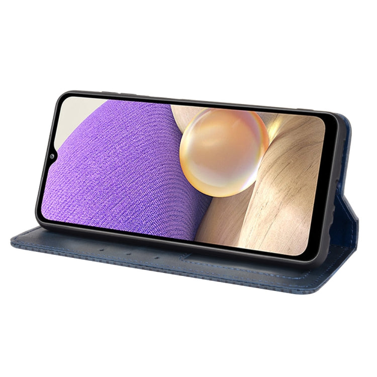 For Samsung Galaxy A13 5G Magnetic Buckle Retro Crazy Horse Texture Horizontal Flip Phone Leather Case with Holder & Card Slots & Photo Frame