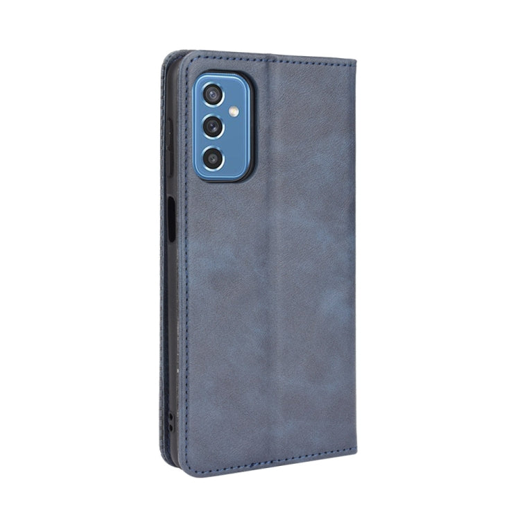For Samsung Galaxy M52 5G Magnetic Buckle Retro Crazy Horse Texture Horizontal Flip Phone Leather Case with Holder & Card Slots & Photo Frame