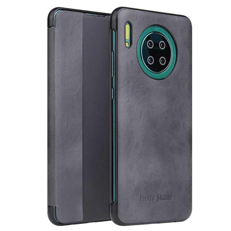 For Huawei Mate 30 Crazy Horse Texture Smart View Window Horizontal Flip Leather Case