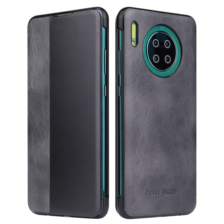 For Huawei Mate 30 Pro Crazy Horse Texture Smart View Window Horizontal Flip Leather Case