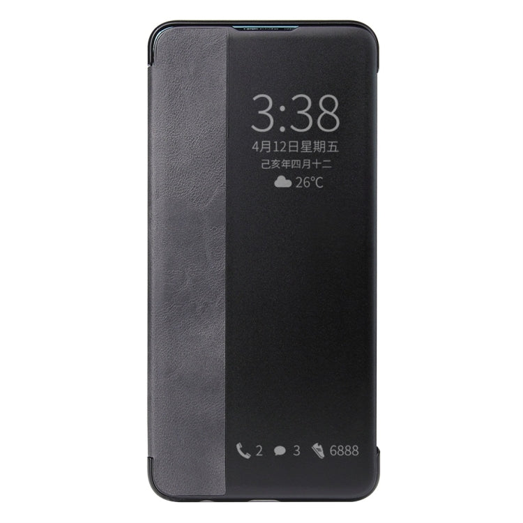 For Huawei Mate 30 Pro Crazy Horse Texture Smart View Window Horizontal Flip Leather Case