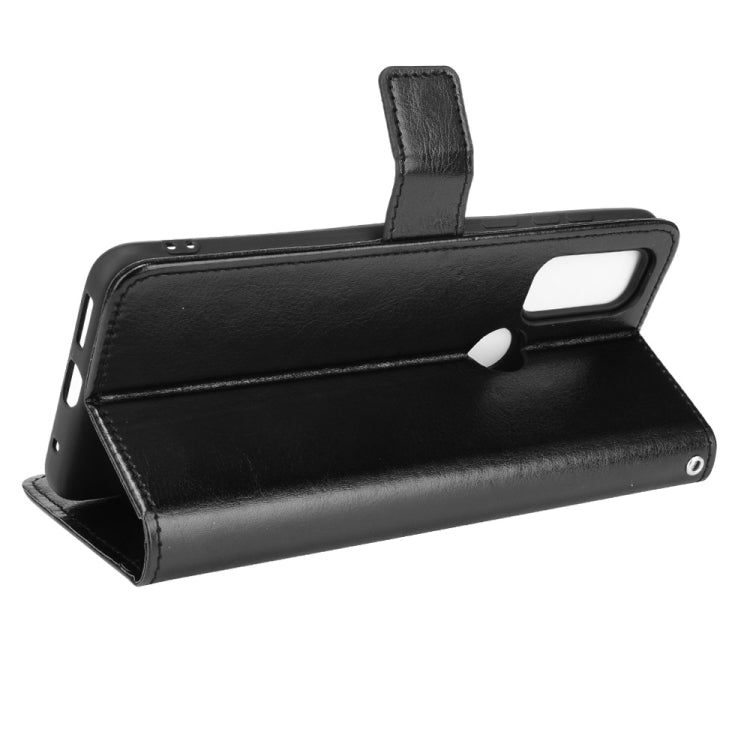 For Motorola Moto G Pure Crazy Horse Texture Horizontal Flip Phone Leather Case with Holder & Card Slots & Lanyard