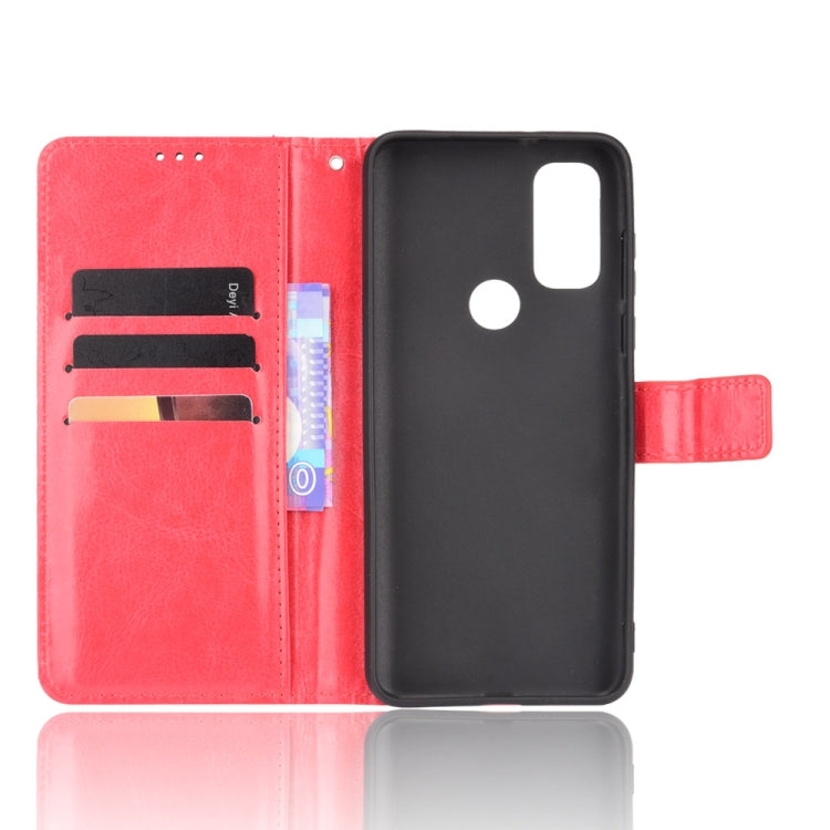 For Motorola Moto G Pure Crazy Horse Texture Horizontal Flip Phone Leather Case with Holder & Card Slots & Lanyard