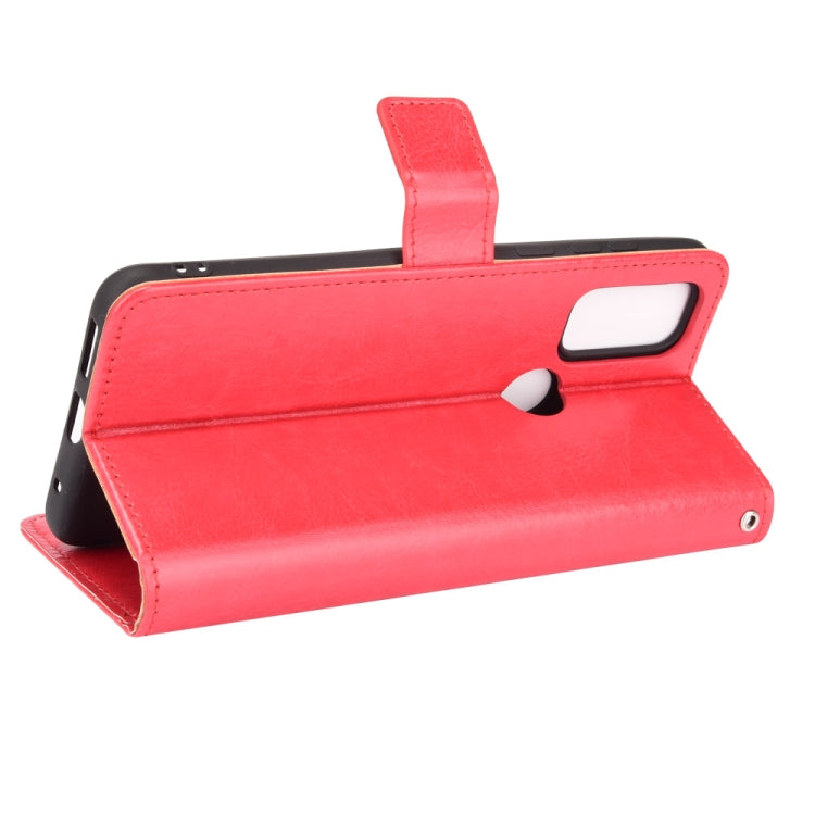 For Motorola Moto G Pure Crazy Horse Texture Horizontal Flip Phone Leather Case with Holder & Card Slots & Lanyard