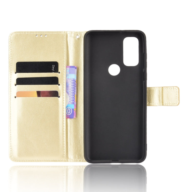 For Motorola Moto G Pure Crazy Horse Texture Horizontal Flip Phone Leather Case with Holder & Card Slots & Lanyard