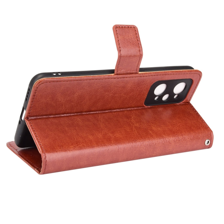 For OPPO Realme GT Neo2 Crazy Horse Texture Horizontal Flip Phone Leather Case with Holder & Card Slots & Lanyard