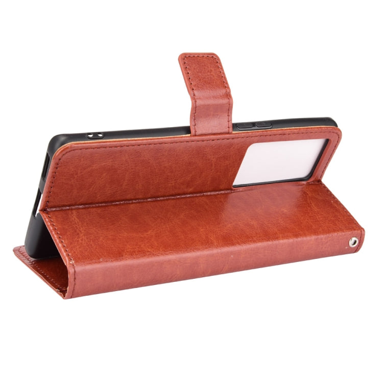 For vivo iQOO 8 Pro Crazy Horse Texture Horizontal Flip Phone Leather Case with Holder & Card Slots & Lanyard