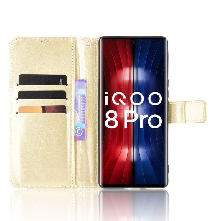 For vivo iQOO 8 Pro Crazy Horse Texture Horizontal Flip Phone Leather Case with Holder & Card Slots & Lanyard