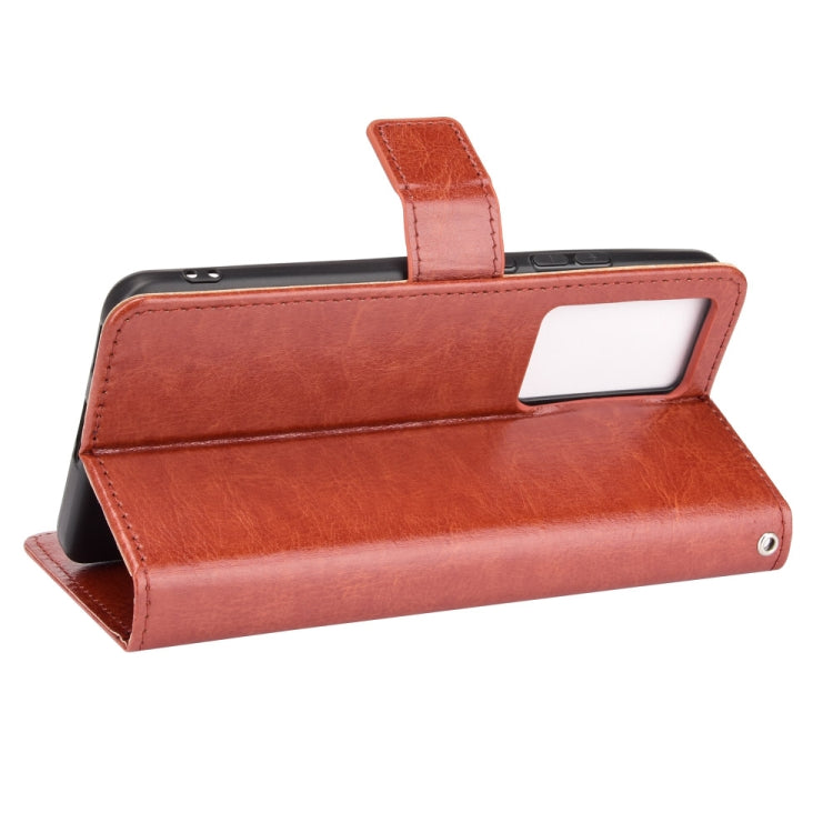 For vivo iQOO 8 Crazy Horse Texture Horizontal Flip Phone Leather Case with Holder & Card Slots & Lanyard