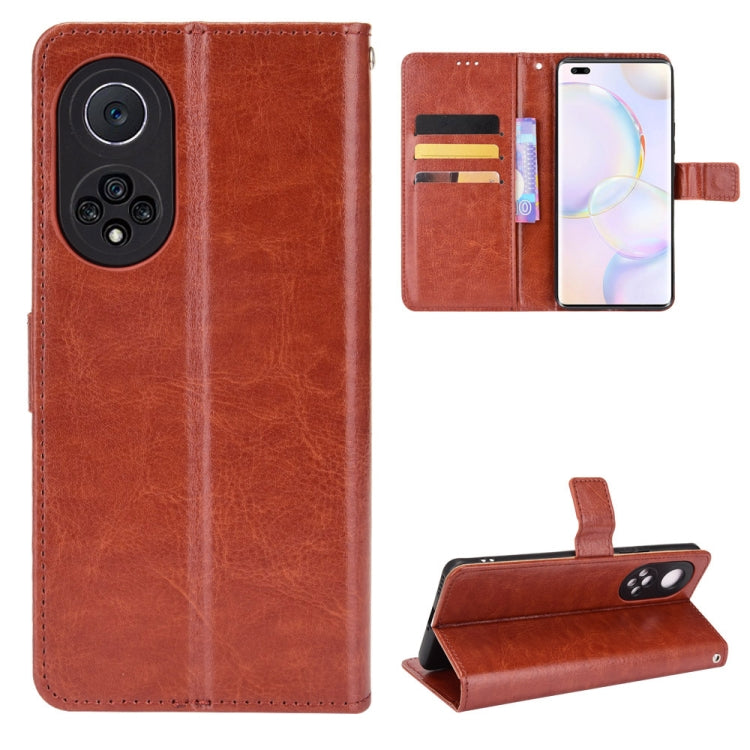 For Huawei nova 9 Pro / Honor 50 Pro Crazy Horse Texture Horizontal Flip Phone Leather Case with Holder & Card Slots & Lanyard