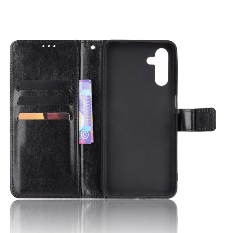 For Samsung Galaxy A13 5G Crazy Horse Texture Horizontal Flip Phone Leather Case with Holder & Card Slots & Lanyard