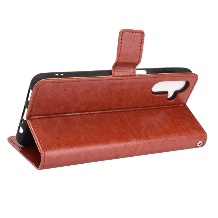 For Samsung Galaxy A13 5G Crazy Horse Texture Horizontal Flip Phone Leather Case with Holder & Card Slots & Lanyard