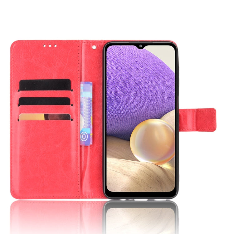 For Samsung Galaxy A13 5G Crazy Horse Texture Horizontal Flip Phone Leather Case with Holder & Card Slots & Lanyard
