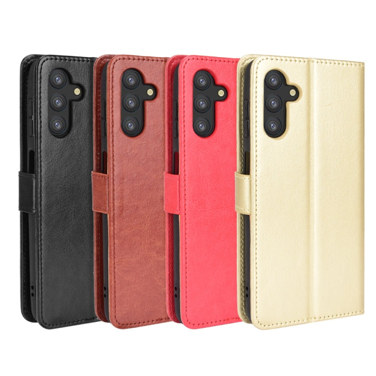 For Samsung Galaxy A13 5G Crazy Horse Texture Horizontal Flip Phone Leather Case with Holder & Card Slots & Lanyard