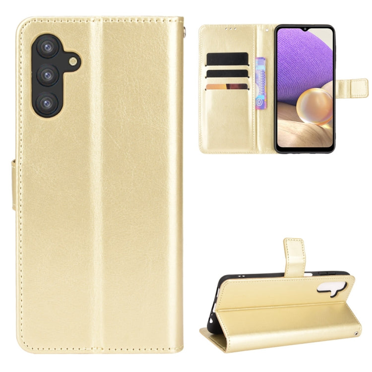 For Samsung Galaxy A13 5G Crazy Horse Texture Horizontal Flip Phone Leather Case with Holder & Card Slots & Lanyard