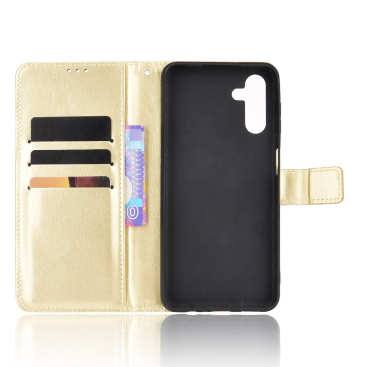 For Samsung Galaxy A13 5G Crazy Horse Texture Horizontal Flip Phone Leather Case with Holder & Card Slots & Lanyard