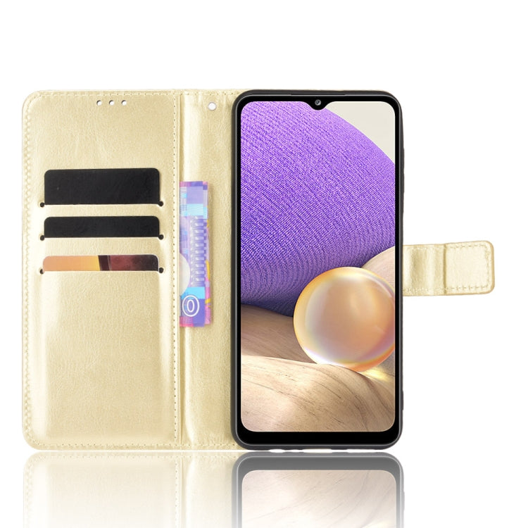 For Samsung Galaxy A13 5G Crazy Horse Texture Horizontal Flip Phone Leather Case with Holder & Card Slots & Lanyard