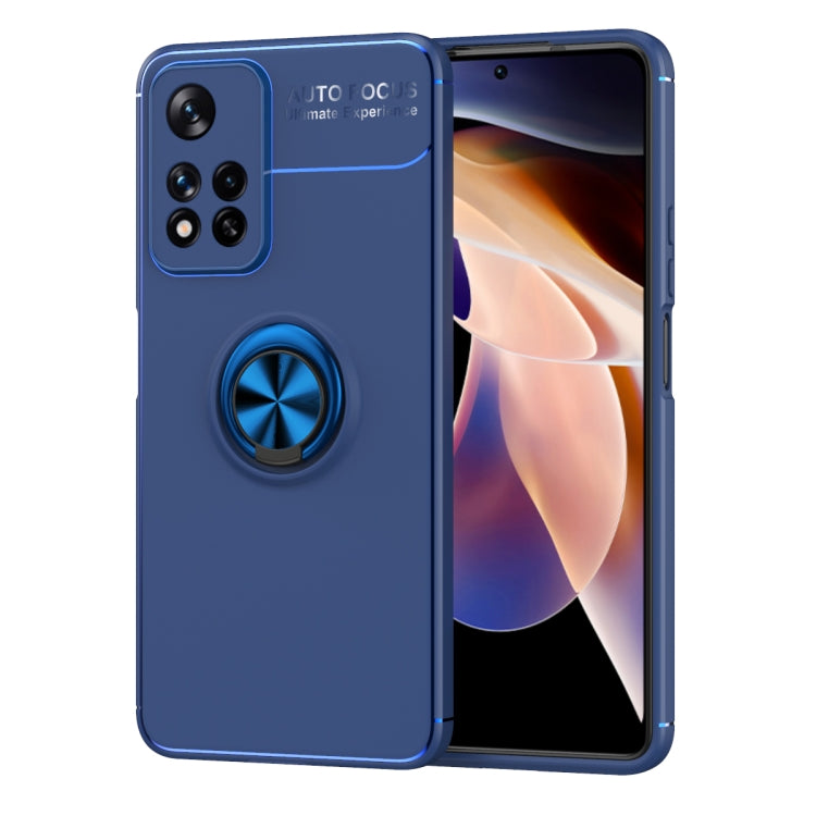 For Xiaomi Redmi Note 11 Pro Metal Ring Holder 360 Degree Rotating TPU Phone Case