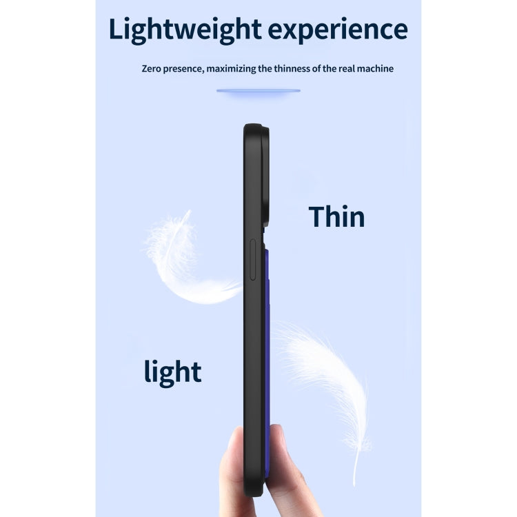For iPhone 13 mini Sliding Camera Cover Design TPU + PC Shockproof Phone Case with Card Slot
