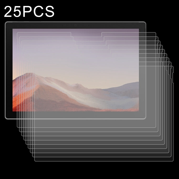 For Microsoft Surface Pro 8 /  Pro X 25 PCS 9H 2.5D Explosion-proof Tempered Tablet Glass Film