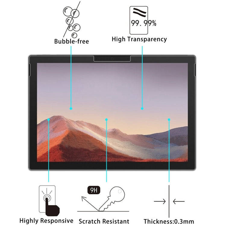 For Microsoft Surface Pro 8 /  Pro X 25 PCS 9H 2.5D Explosion-proof Tempered Tablet Glass Film