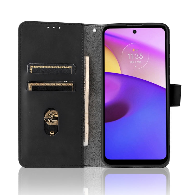 For Motorola Moto E20 / E30 / E40 Skin Feel Magnetic Horizontal Flip Phone Leather Case with Holder & Card Slots & Wallet