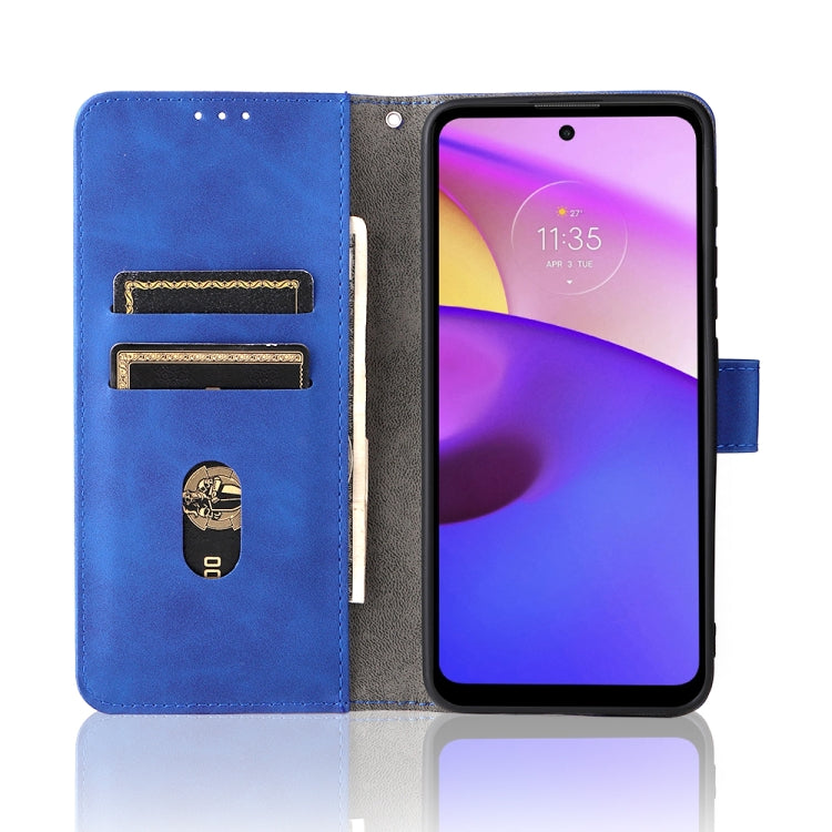 For Motorola Moto E20 / E30 / E40 Skin Feel Magnetic Horizontal Flip Phone Leather Case with Holder & Card Slots & Wallet